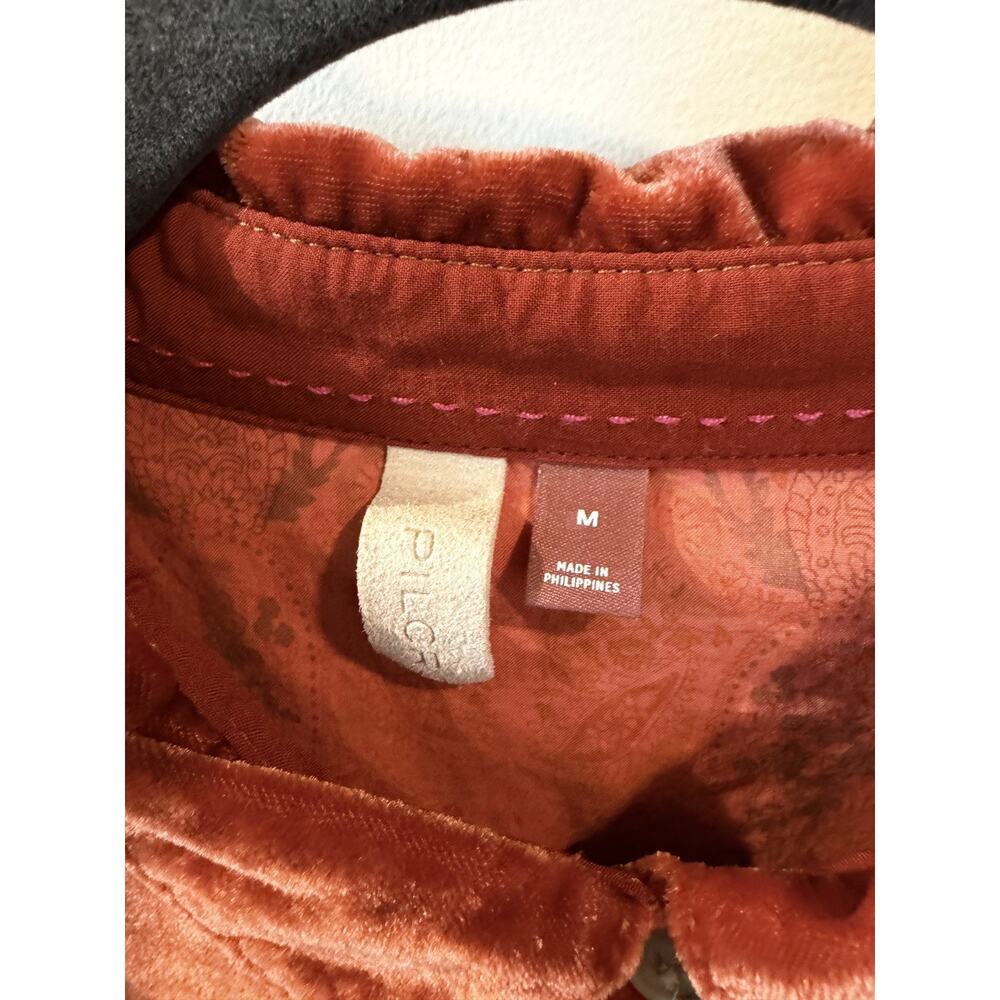 Anthropologie Pilcro Classic Long Sleeve Relaxed Velvet Buttondown - Medium - Picture 6 of 10